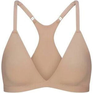 Skims Fits Everybody Racerback Triangle Plunge Bralette NEW W TAGS Size Small